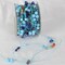 The Ribbon People Blue and Red Colorado Garland Beads Craft Ribbon 0.25" x 27 Yards